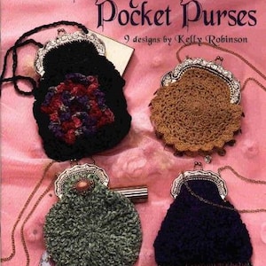 PDF Vintage Crochet Pattern - Pretty Pocket Purses