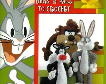 PDF Vintage Crochet Pattern - Bunny and Pals