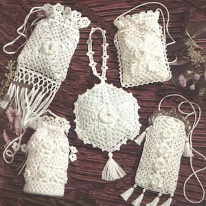 PDF Vintage Crochet Pattern - Delicate Purses for Proms and Wedding
