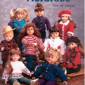 PDF Vintage Crochet Pattern - Wardrobe for 18&quot; Dolls