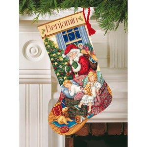 Vintage Cross Stitch Pdf / Christmas Stocking Ornaments with Alphabet- Sweet Dream / Counted Pattern Embroidery / Digital Download