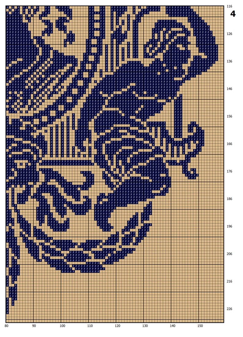 Vintage Caesar Cross Stitch Pattern: Monochrome Sampler (digital ...