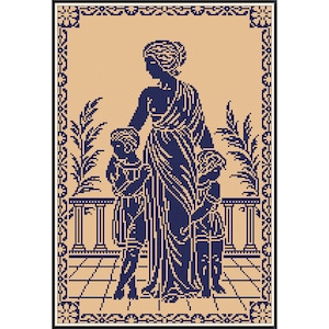 Sampler Cross Stitch Pdf / Counted Vintage Pattern Embroidery / Antique Monochrome Sampler Reproduction / Digital Instant Download