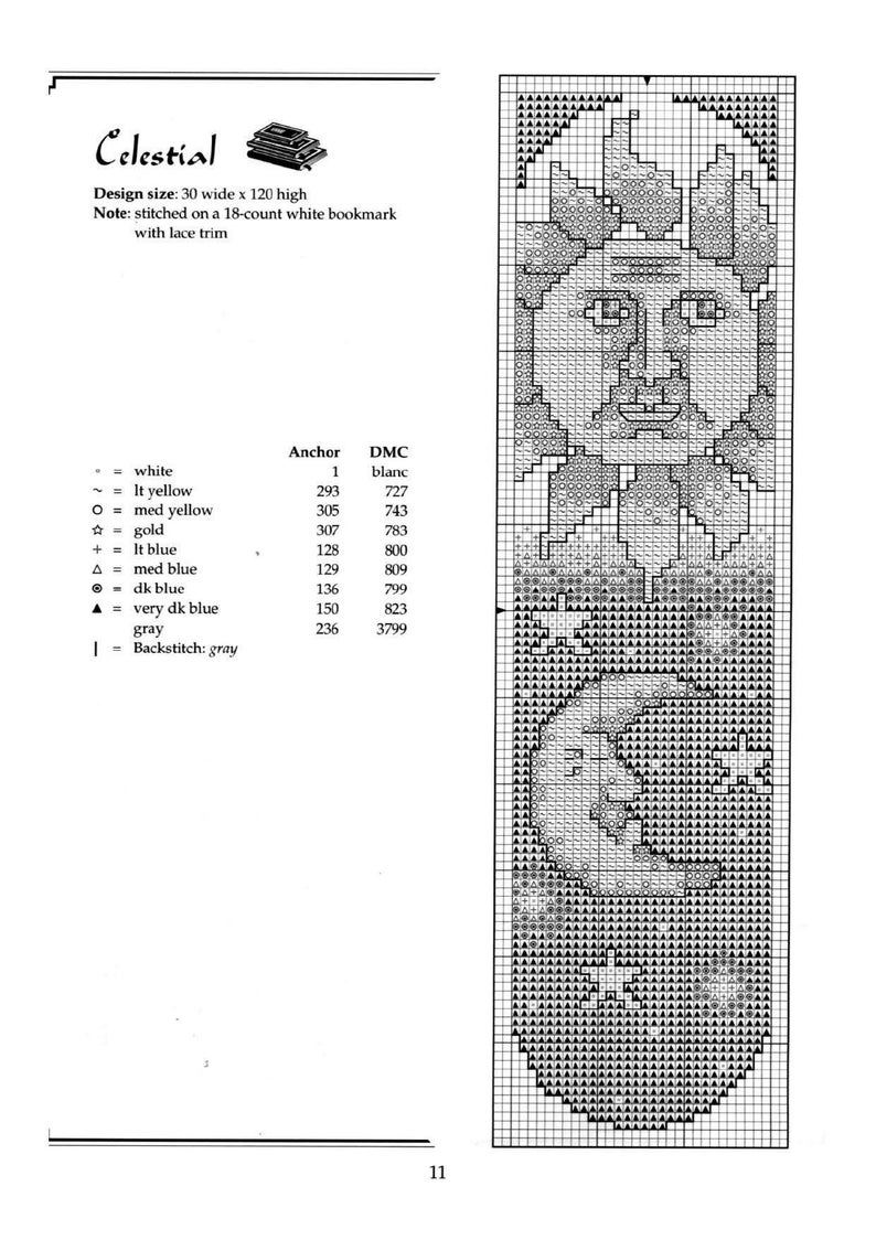 Bookmarks / Pdf Vintage Cross Stitch Counted Pattern / Digital Instant ...
