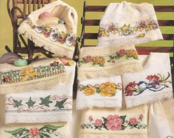 Big Stitch Towels / Pdf Vintage Cross Stitch Counted Pattern / Digital Instant Pattern / DIY