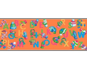 Vintage Christmas Alphabet Cross Stitch Pattern: Winter Woolies ABC (Digital Download)