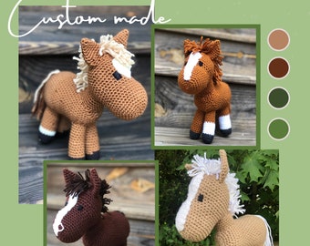 Custom Horse - Crochet Stuffed Animal