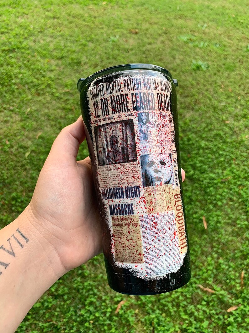 Halloween Horror Tumbler Boogeyman Michael Myers custom Halloween tumbler Michael Myers