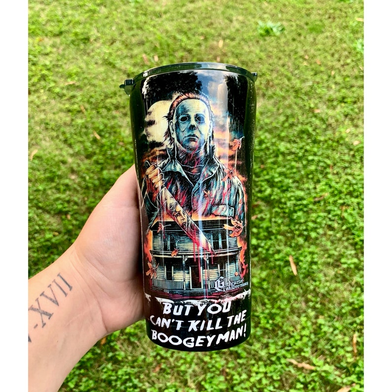 Halloween Horror Tumbler Boogeyman Michael Myers custom Halloween tumbler Michael Myers