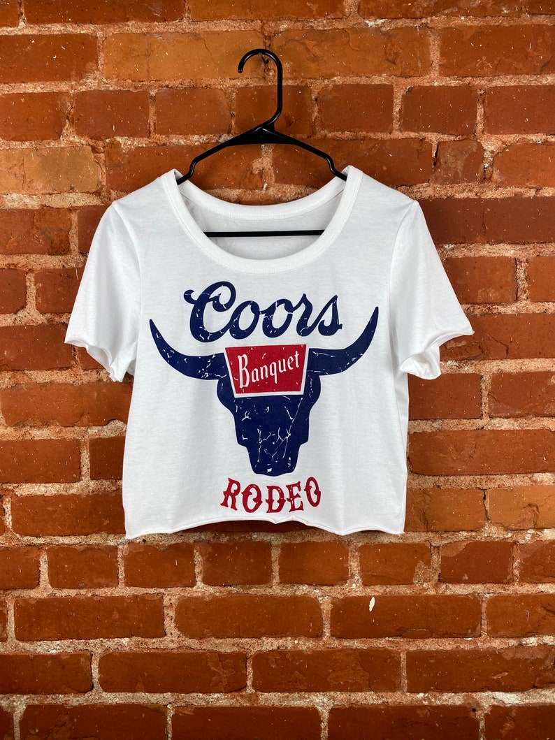 Coors rodeo crop top Etsy