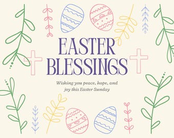 Easter Blessings Card (Digital Download)