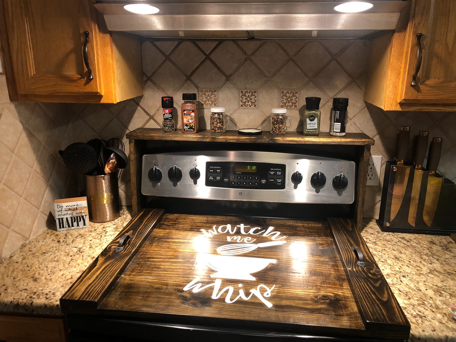 Farmhouse Stove Top Oven Cover Noodle Board Stove Cover Etsy