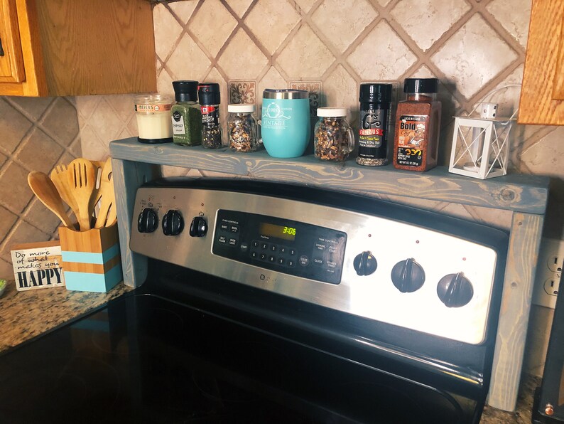 Over the Stove Spice Rack Oven Shelf Etsy