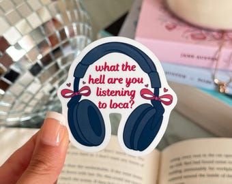 Twilight "What Are You Listening To Loca" Aufkleber - Bücherwurm Kindle Aufkleber