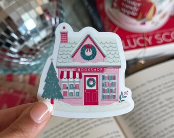 Christmas Bookstore Sticker, Bookish Kindle Stickers