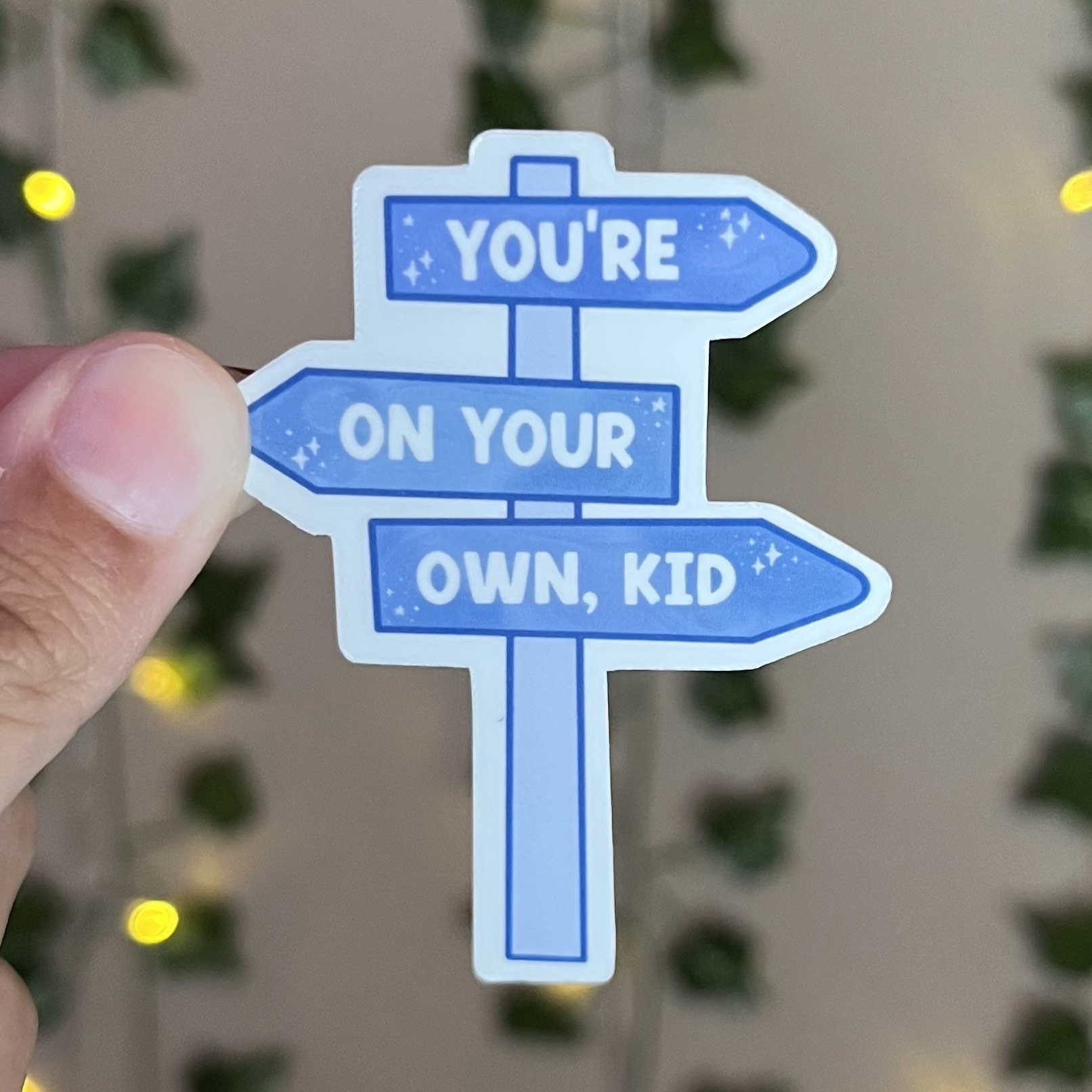 Taylor swift you re on your own kid anti hero sticker etsy