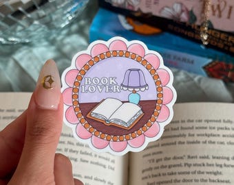 Book Lover Sticker: Glossy Kindle Sticker