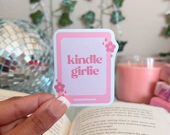 Kindle Girlie Sticker: Glossy Book Lover E-reader Decal