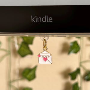 Love Letter Kindle Charm: Bookish USB-C Dust Plug