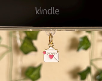 Love Letter Kindle Charm: Bookish USB-C Dust Plug