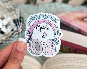 Pegatina de audiolibro para chica: calcomanía para Kindle para amantes de los libros