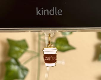 Pingente para tomada de pó de café Kindle: decoração de coquete literária