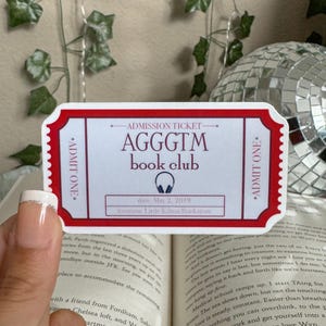 Pegatina de Guía para una buena chica para el asesinato, pegatina AGGGTM, pegatinas de libros, pegatinas para Kindle, artículos de libros, Pip y Ravi, artículos AGGGTM