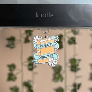 Currently Reading Book Kindle Charm: USB-C Dust Plug