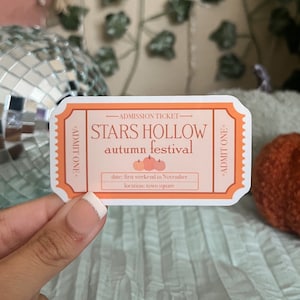 Gilmore Girl Herbst Festival Aufkleber, Stars Hohle Aufkleber, Gilmore Girl Aufkleber, Kindle Aufkleber, Gilmore Girl Geschenk, Bookish Aufkleber