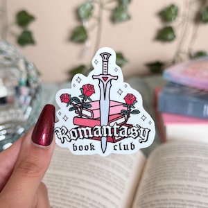 Romantasy Book Club Sticker, Kindle stickers, Bookish sticker, Bookish stickers for kindle, Book love, Romantasy sticker, Book sticker