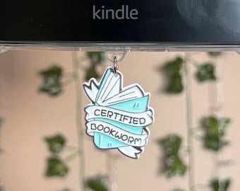 Bookworm Kindle Charm: Bookish USB-C-stofstekker