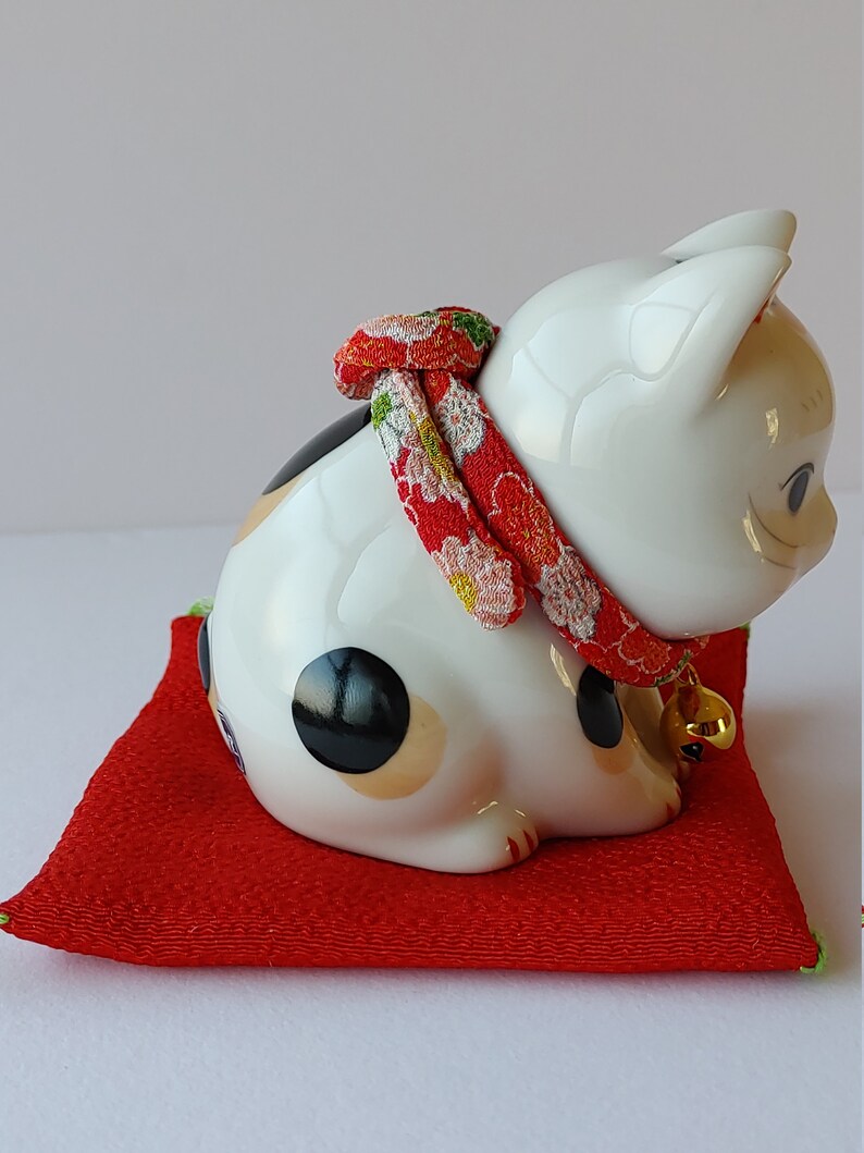 Lucky Cats Ornament Very Rare Pose Japanese Kawii Lucky Item Vintage