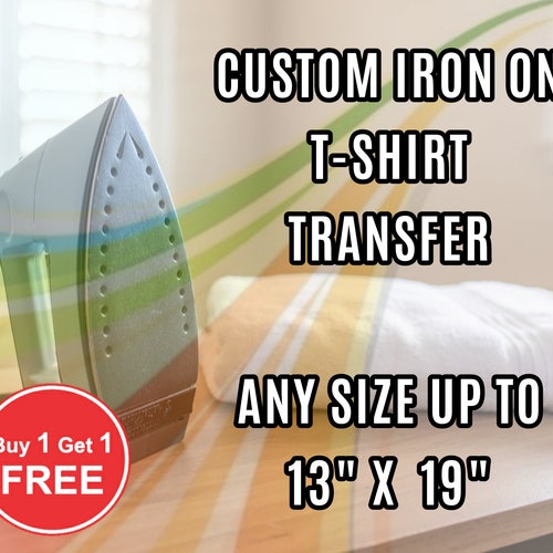 Custom Iron on Tshirt Transfers Personalised Your Image Photo Etsy