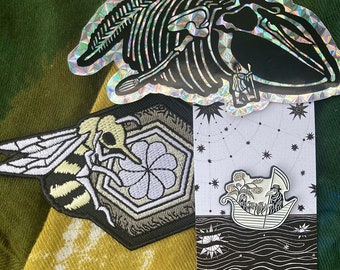 Pin, Sticker, Patch