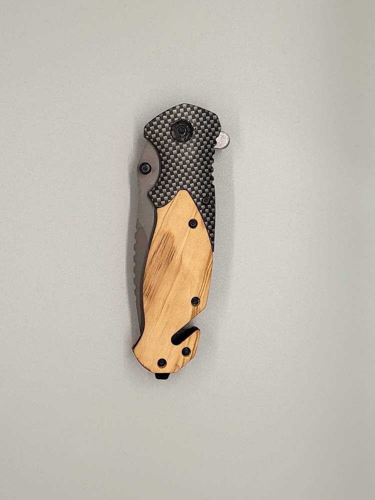 Wood/Carbon fiber knife — G & E Designs LLC