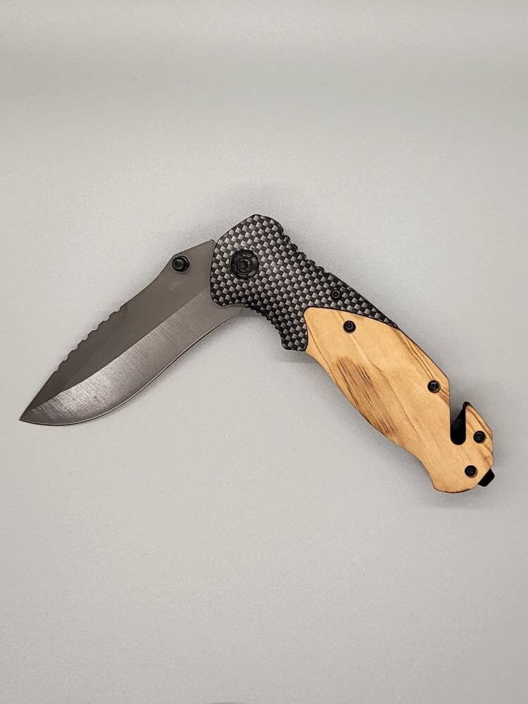 Wood/Carbon fiber knife — G & E Designs LLC