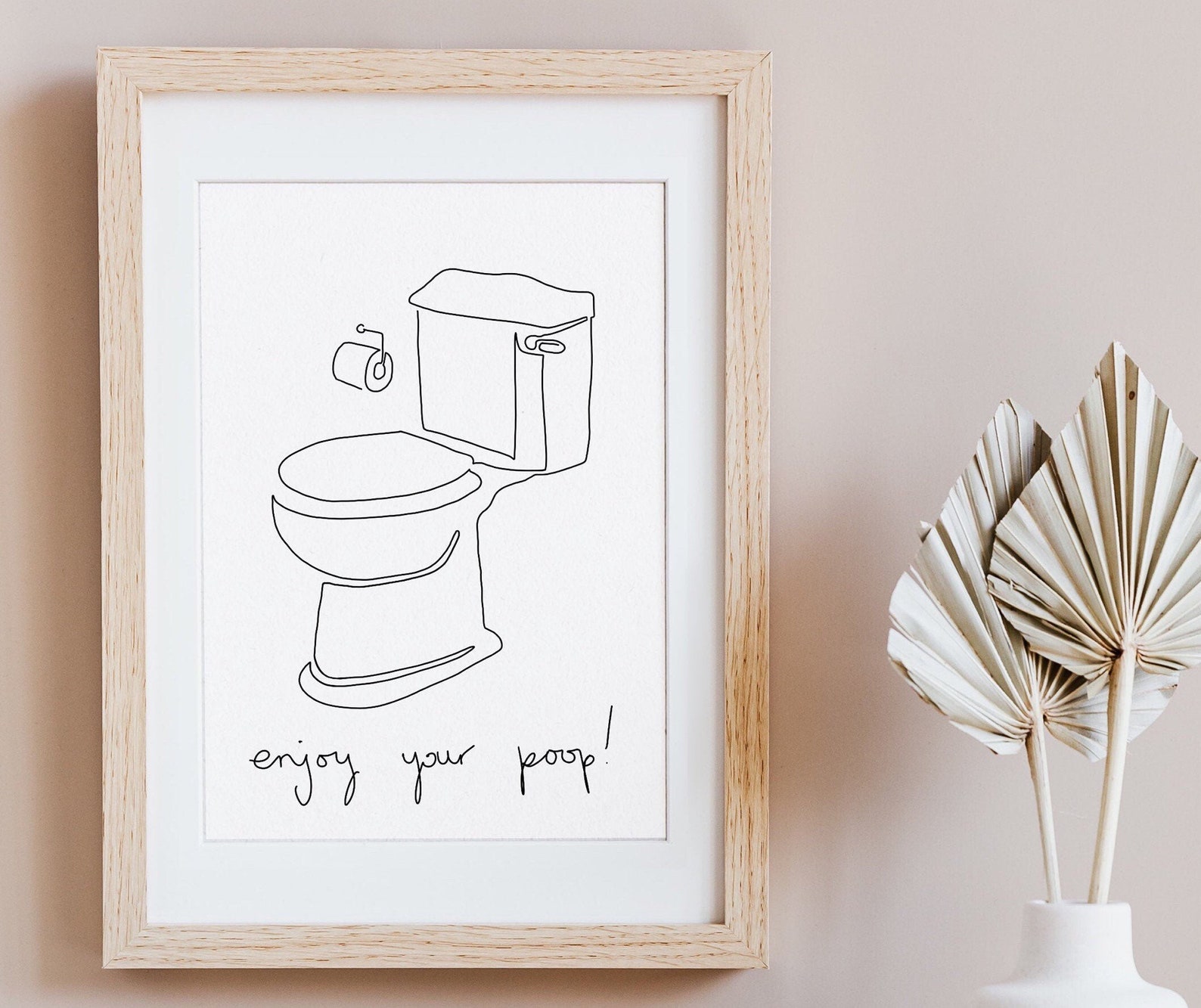 Enjoy Your Poop A4 250gsm Card Art Print Original Designs Etsy