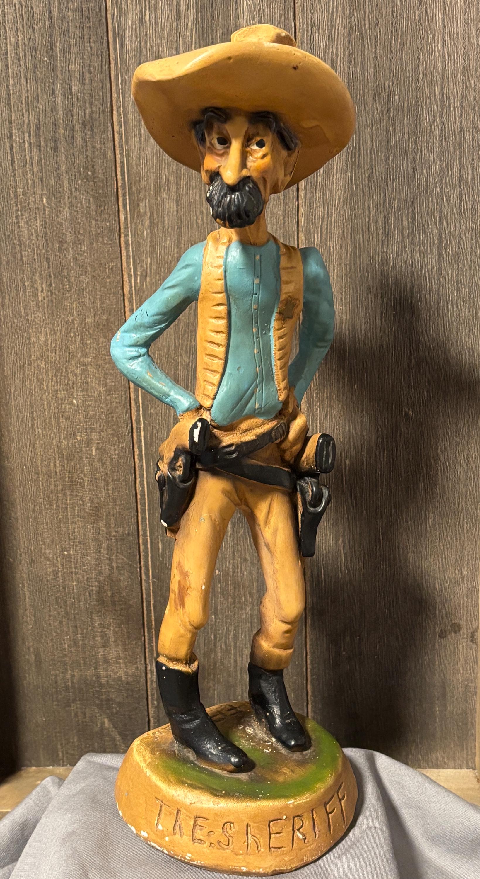 Vintage 1940s Chalkware Cowboy - Etsy