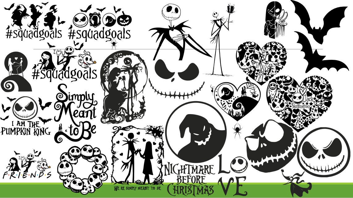 Nightmare Before Christmas Bundle dxf/png/svg  Etsy