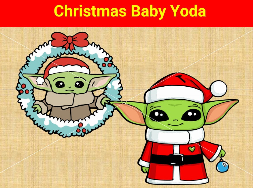 Baby yoda christmas coloring page Christmas Baby Yoda Download Digital Cut File PNG DFX SVG | Etsy