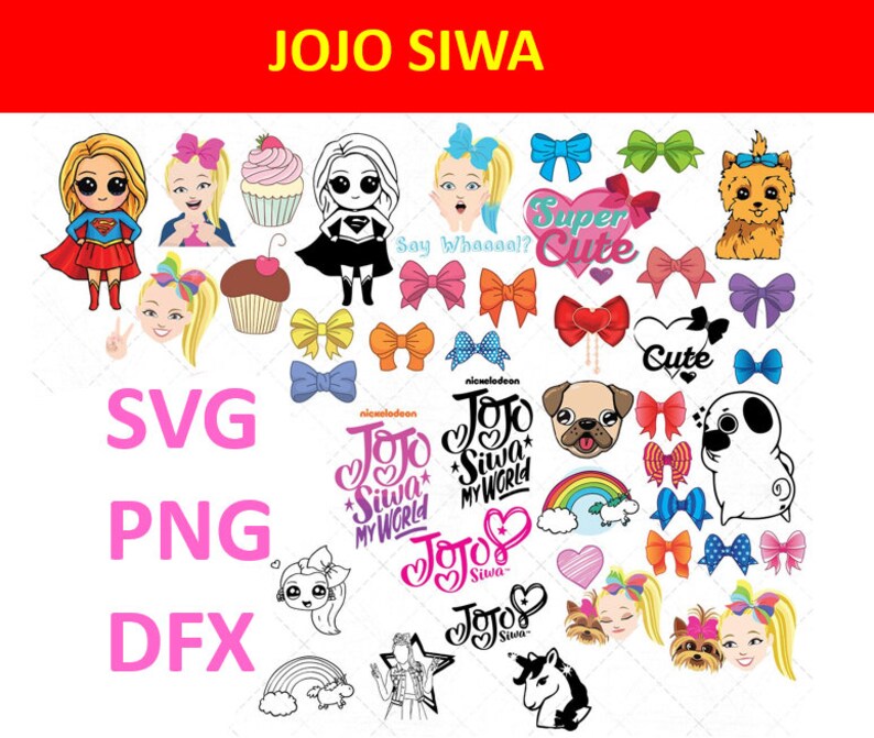 Jojo Siwa Svg Jojo Siwa Clipart Jojo Siwa Svg Bundle Jojo Etsy | Sexiz Pix