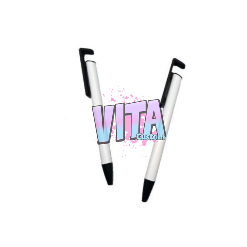 Sublimation Pens Blank With Shrink Wrap and Mobile Phone Stand - Etsy