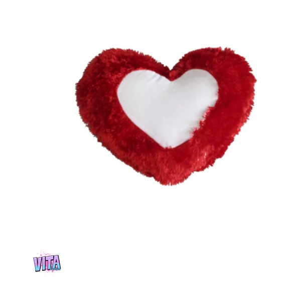 sublimation heart pillow