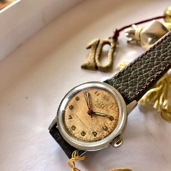 Record orologio militare vintage da uomo della Seconda Guerra