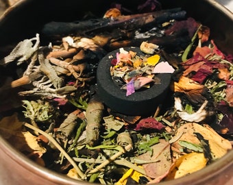 Burning Herbal Incense
