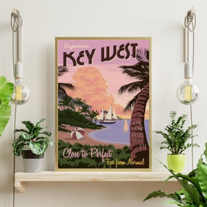 Vintage Key West Print | Wall Decor | Aesthetic | Beachy