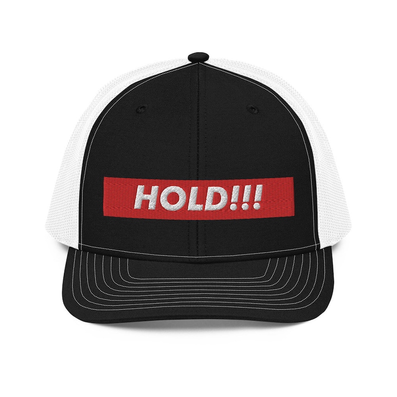 Hold The Line Box Logo Diamond Hands Richardson 112 Trucker Hat