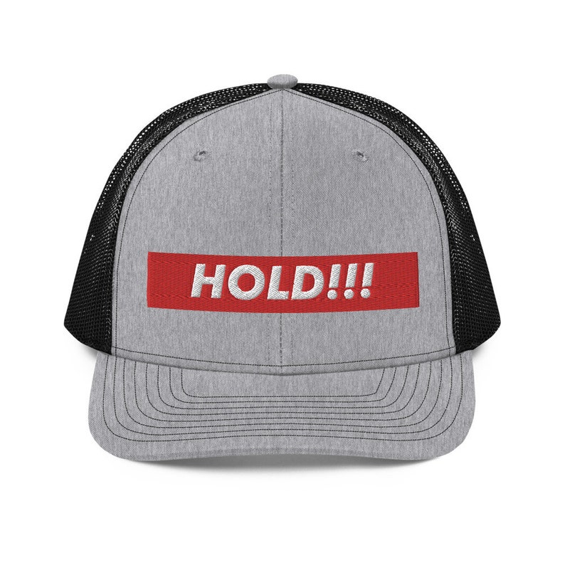 Hold The Line Box Logo Diamond Hands Richardson 112 Trucker Hat