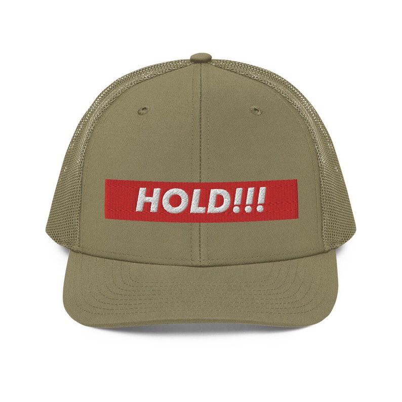Hold The Line Box Logo Diamond Hands Richardson 112 Trucker Hat