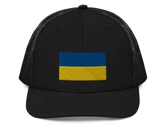 Flag of Ukraine Richardson 112 Trucker Hat